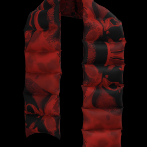XXL Puffer scarf Red